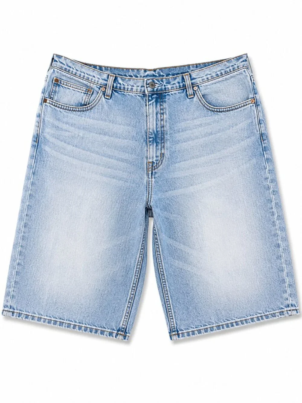 Levi’s 569 Loose Fit Jorts Men’s 36 Light Wash Baggy Y2K Denim Shorts EUC - Picture 2 of 5
